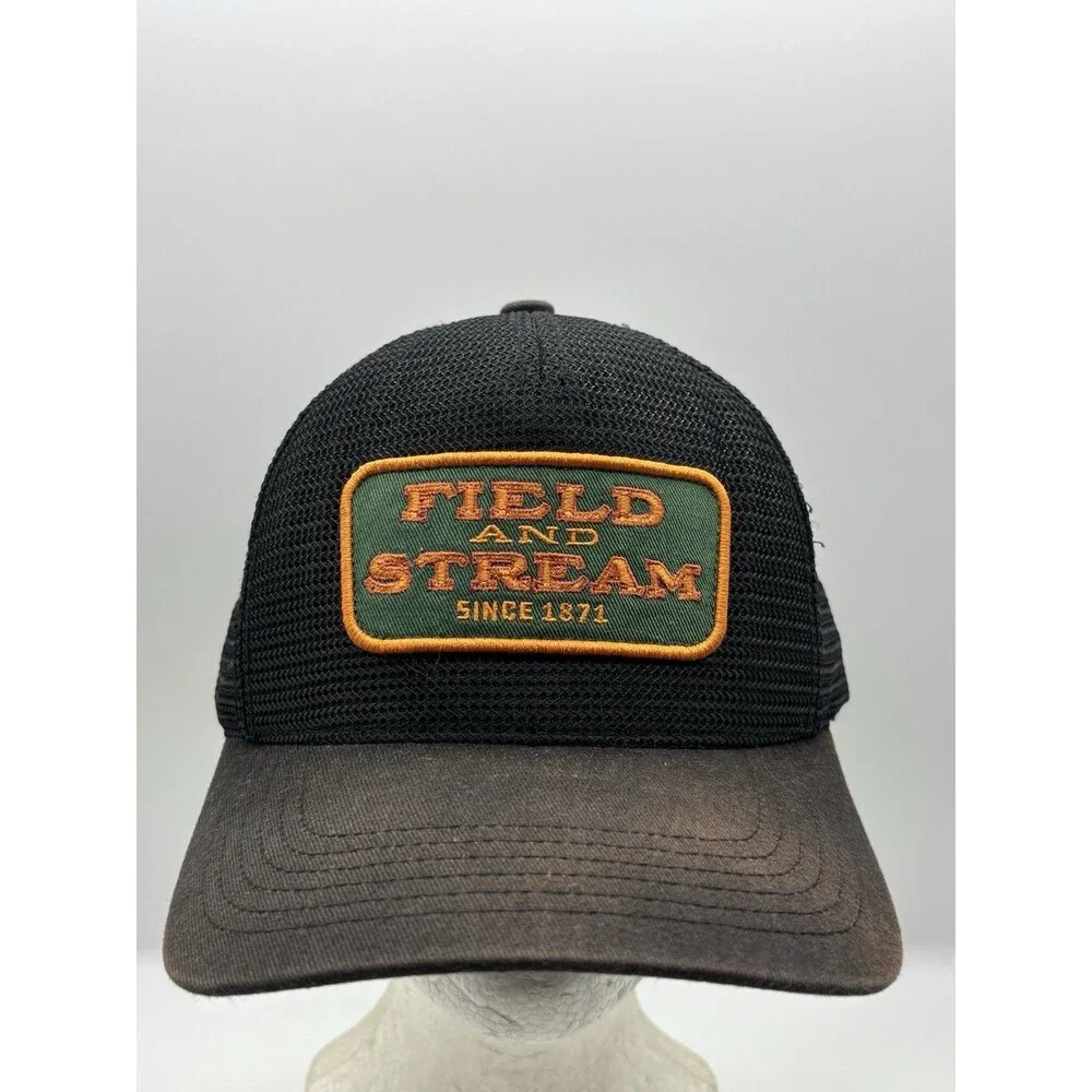 Field And Stream Hat Black Mesh Full Trucker Snapback